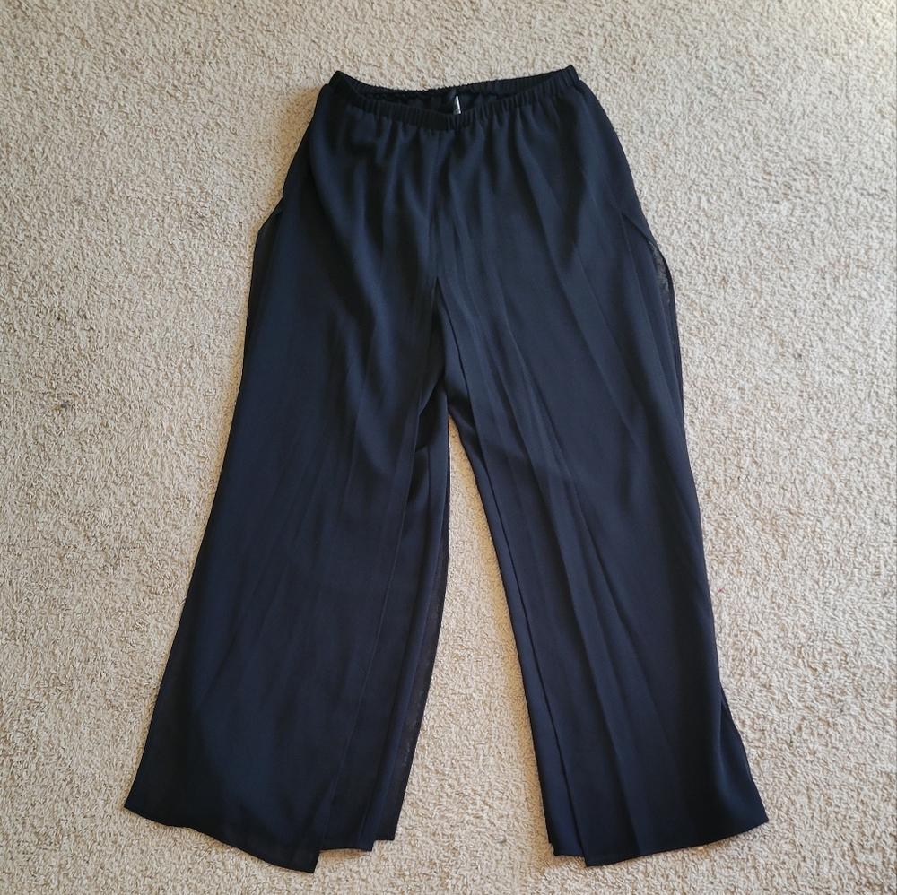 Large See-through Black Pants